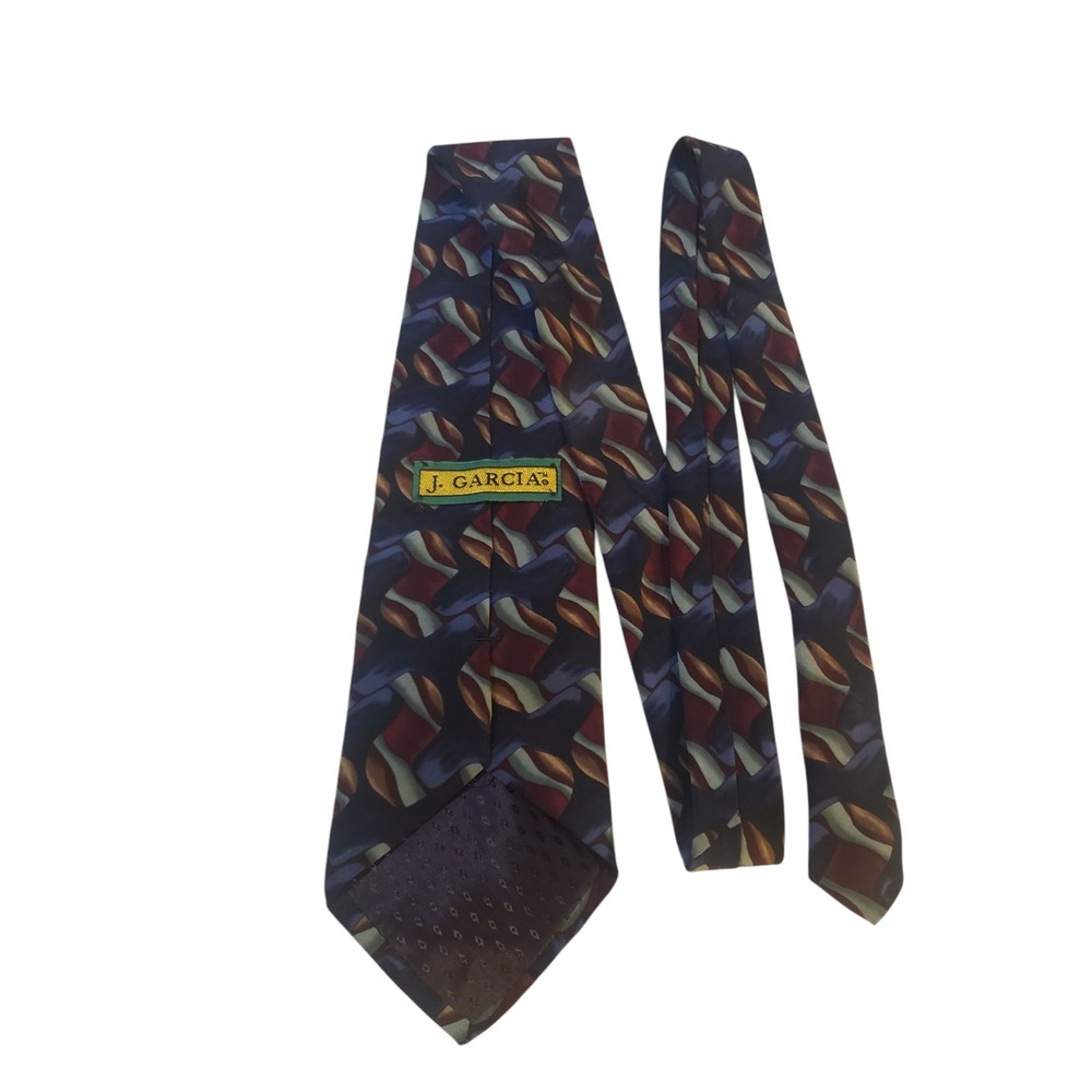 J Garcia Mens Tie Necktie Designer Luxury Multicolor Abstract Corporate‎ Casual